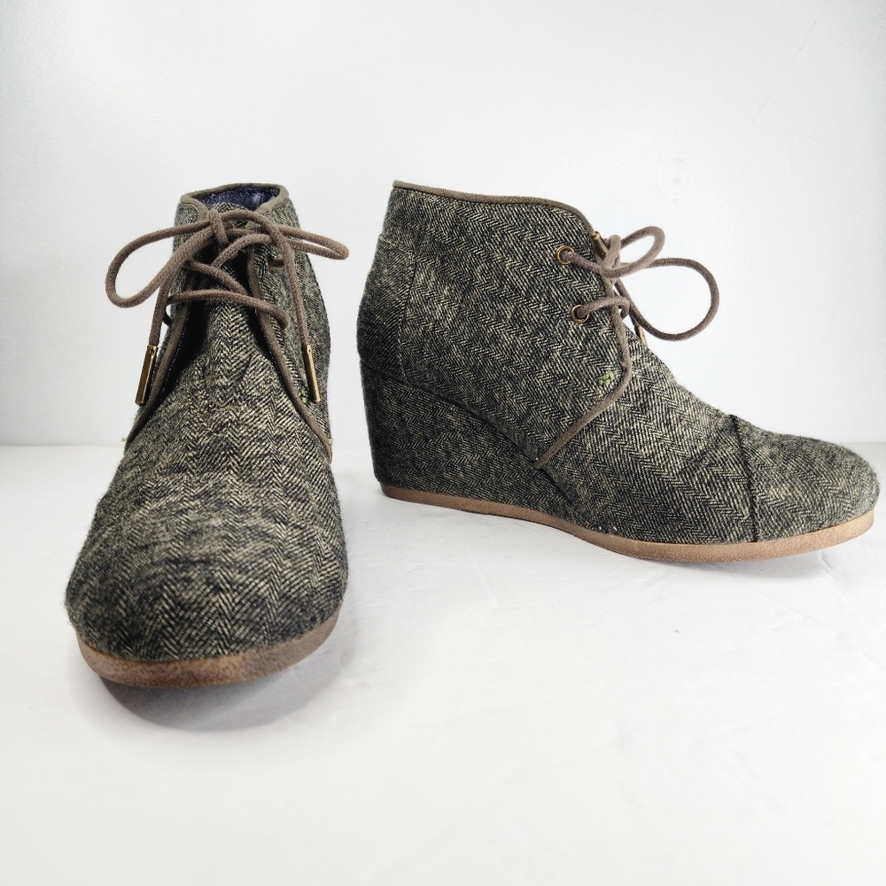 TOMS Wedge Booties.